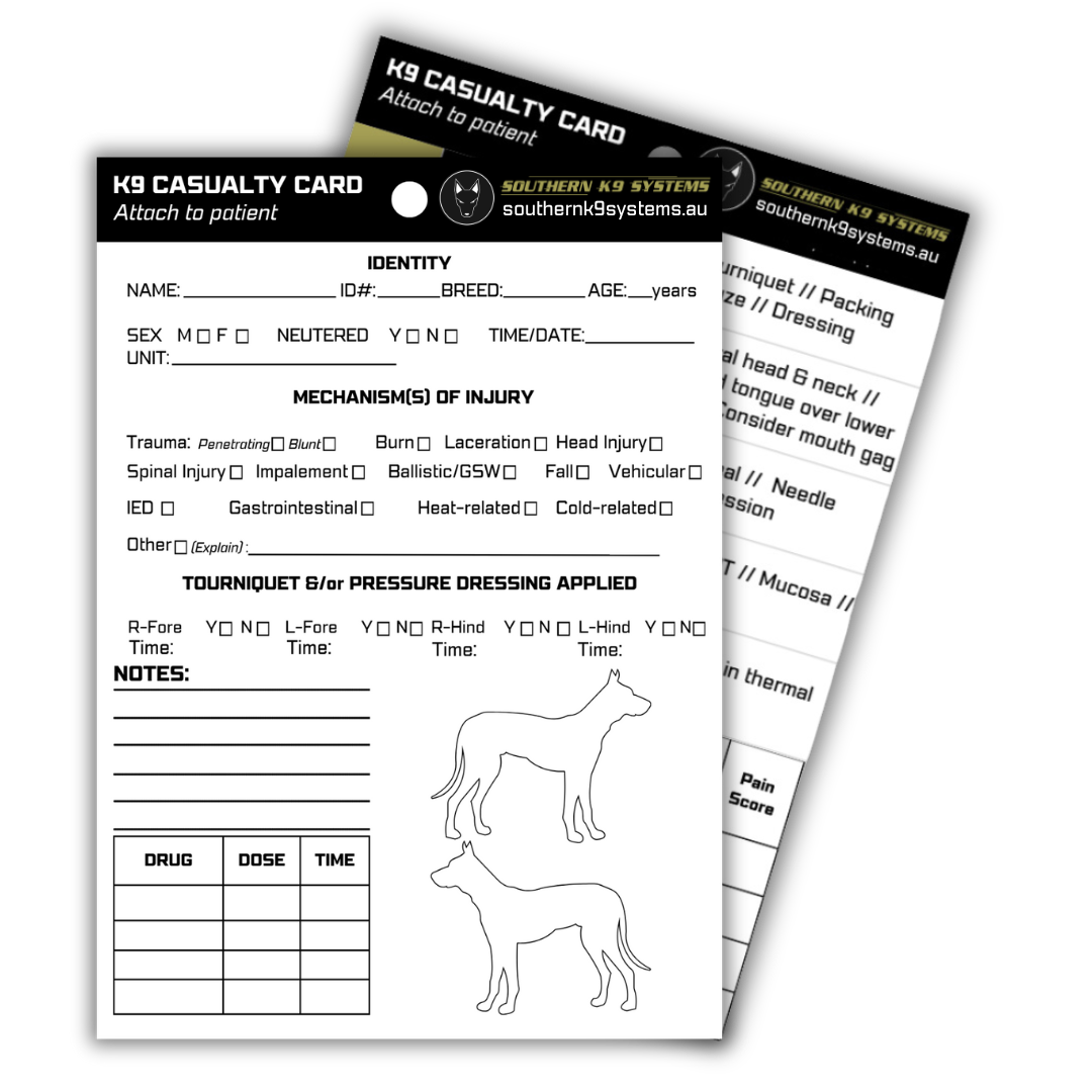 K9 Casualty Card Southern K9 Systems k9-casualty-card-southern-k9-systems