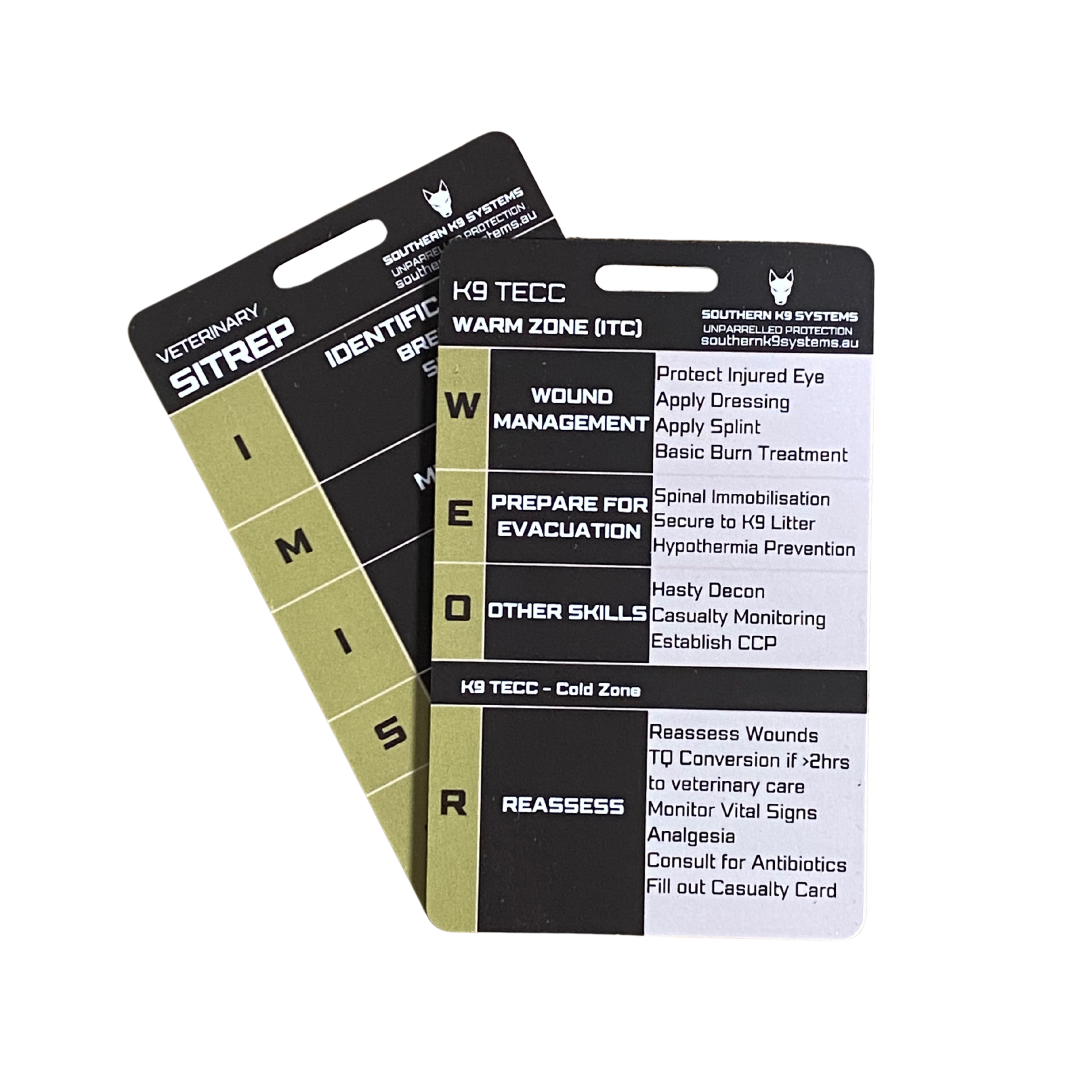 K9 TECC Reference Cards